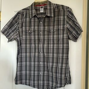 Men’s cotton western snap short sleeve shirt